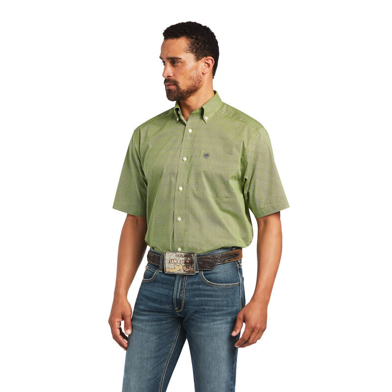 Ariat Hemden Herren - Branson Stretch Classic Fit Grün ( AUYQR-5091 )